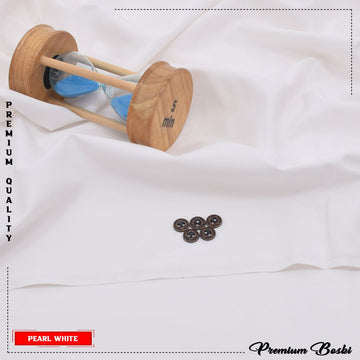 JUNAID JAMSHAID MEN'S LUXURY BOOSKI (PEARL WHITE)